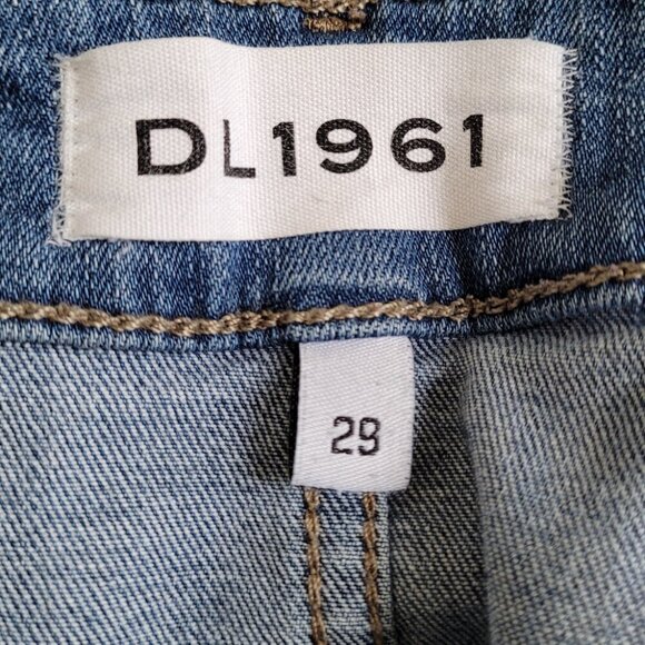 DL1961 Light Blue Acetate Wash Margaux Instasculpt Ankle Skinny Jeans - Picture 4 of 7